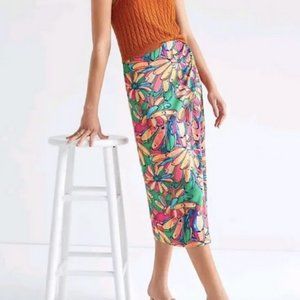 Farm Rio getaway midi skirt Anthropology